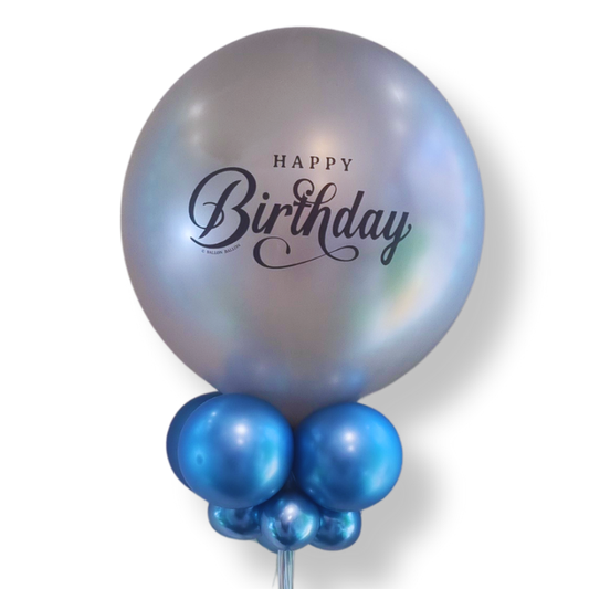 King argenté et bleu