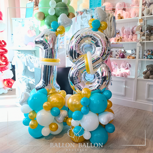 Montage air 2 Chiffres argenté