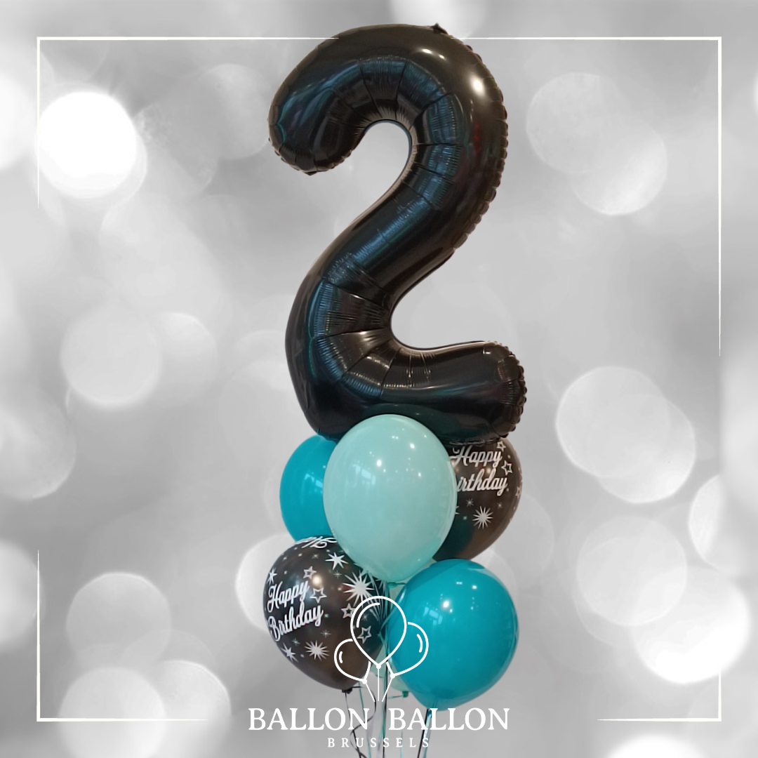 Boeket 1 zwart cijfer