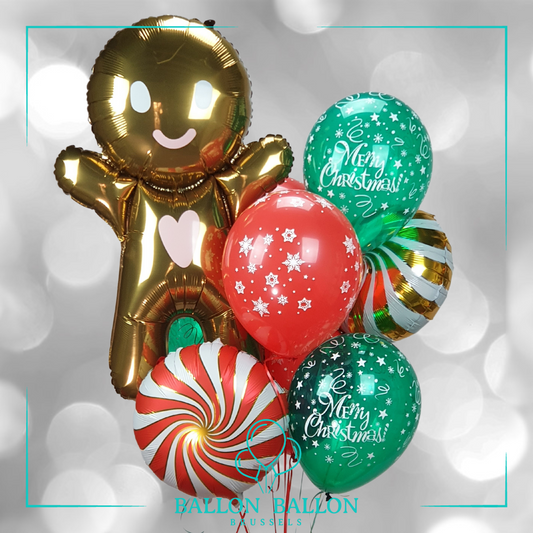 Kerstboeket "Peperkoeken mannentje"