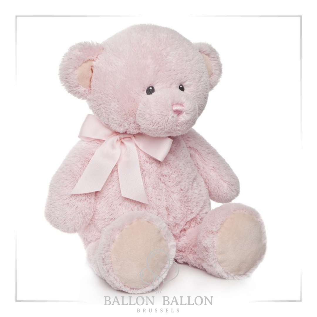 Ours en peluche rose