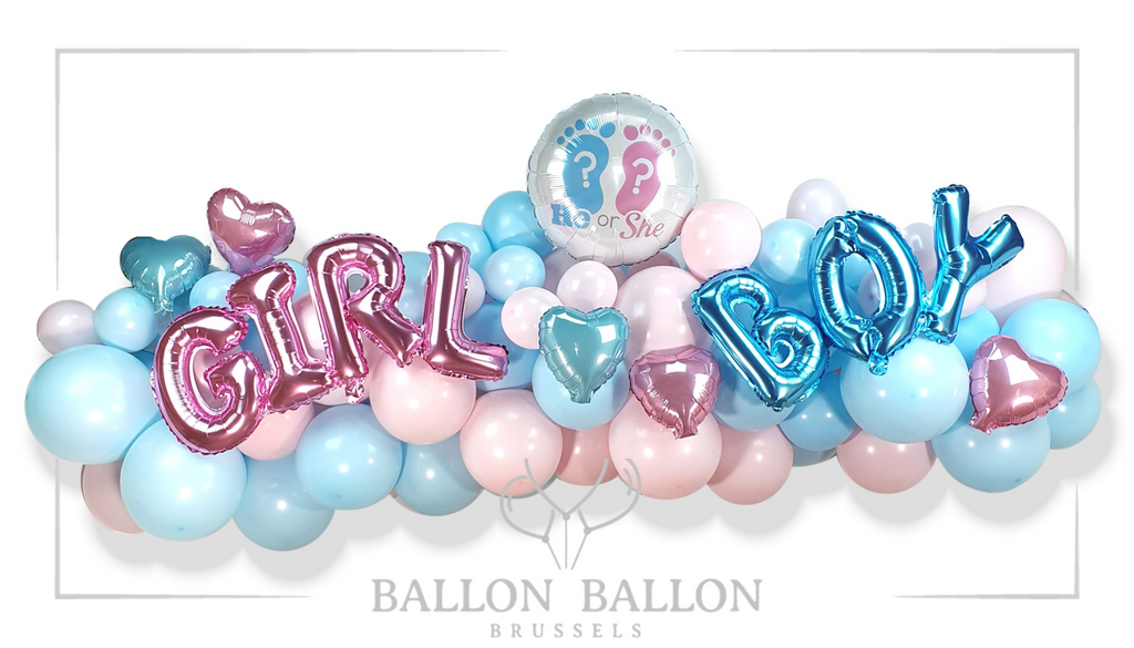 Montage ballon géant (King) Annonce maternité – BallonBallon Brussels