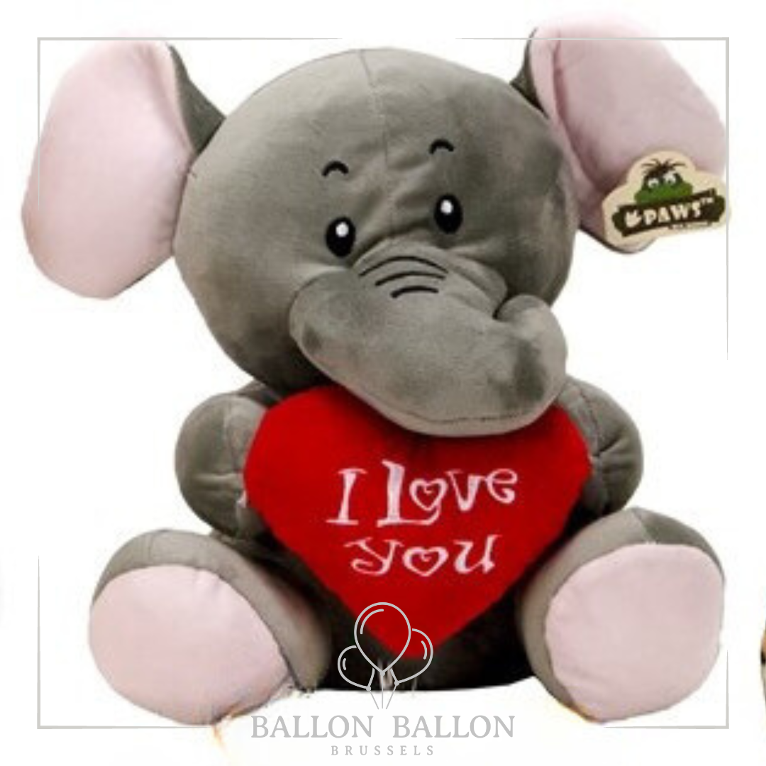 Pluche liefdeolifant