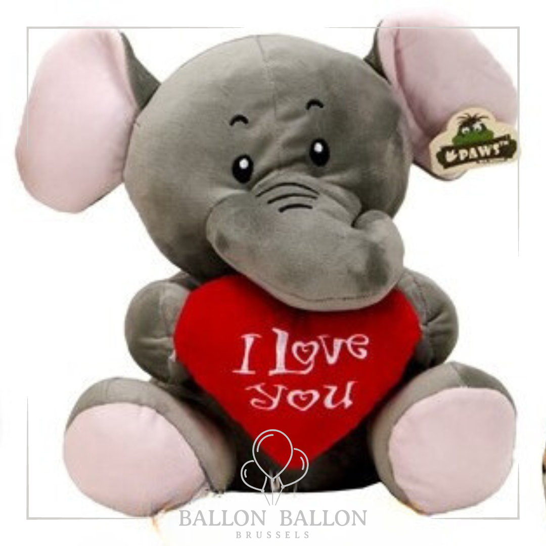 Peluche Love Eléphant