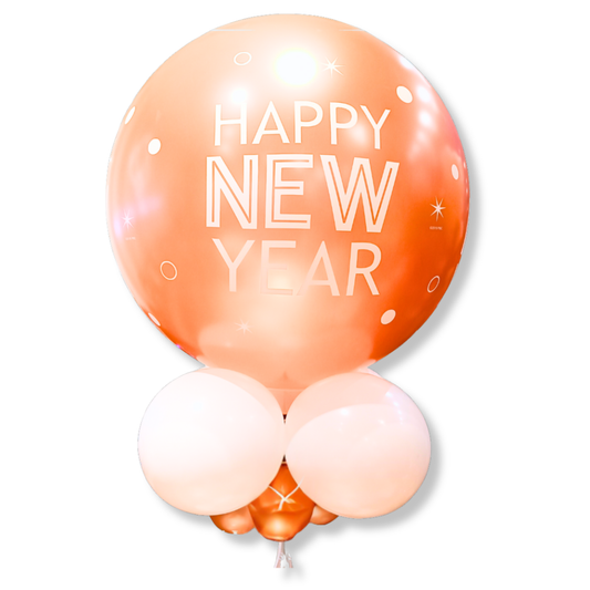 King Gelukkig Nieuwjaar Roségoud