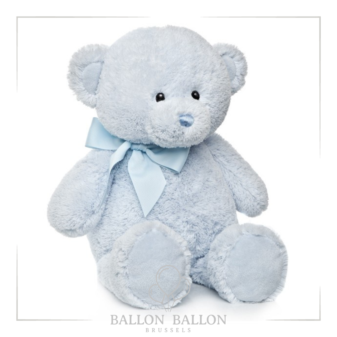 Ours en peluche bleu