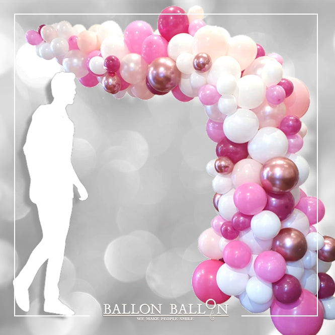 Halve organische ballonnenboog Girl 