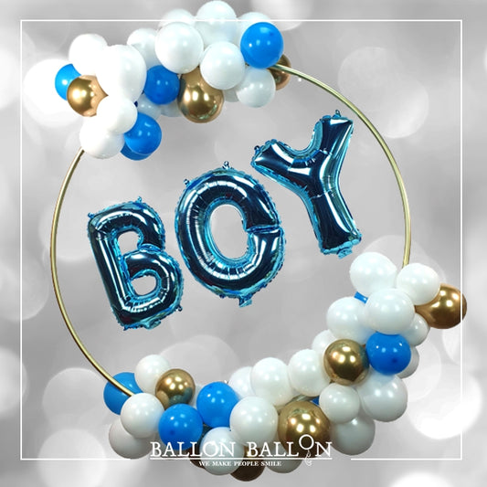 Couronne de ballons Naissance It's a Boy