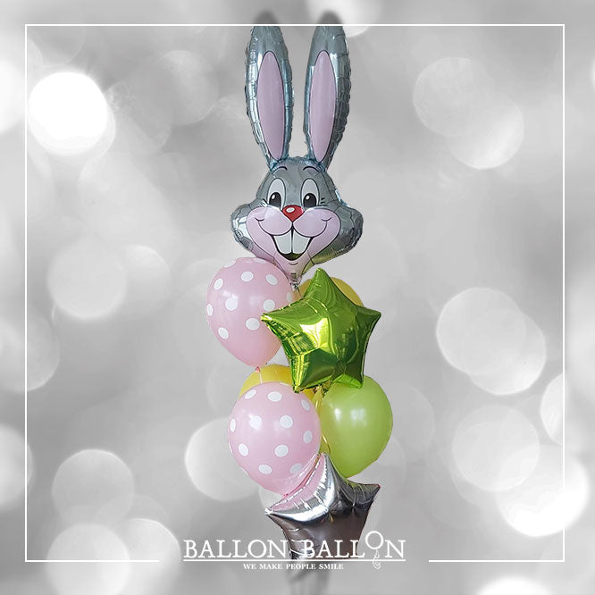 Bouquet de ballons lapin de pâques